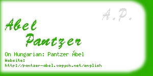 abel pantzer business card